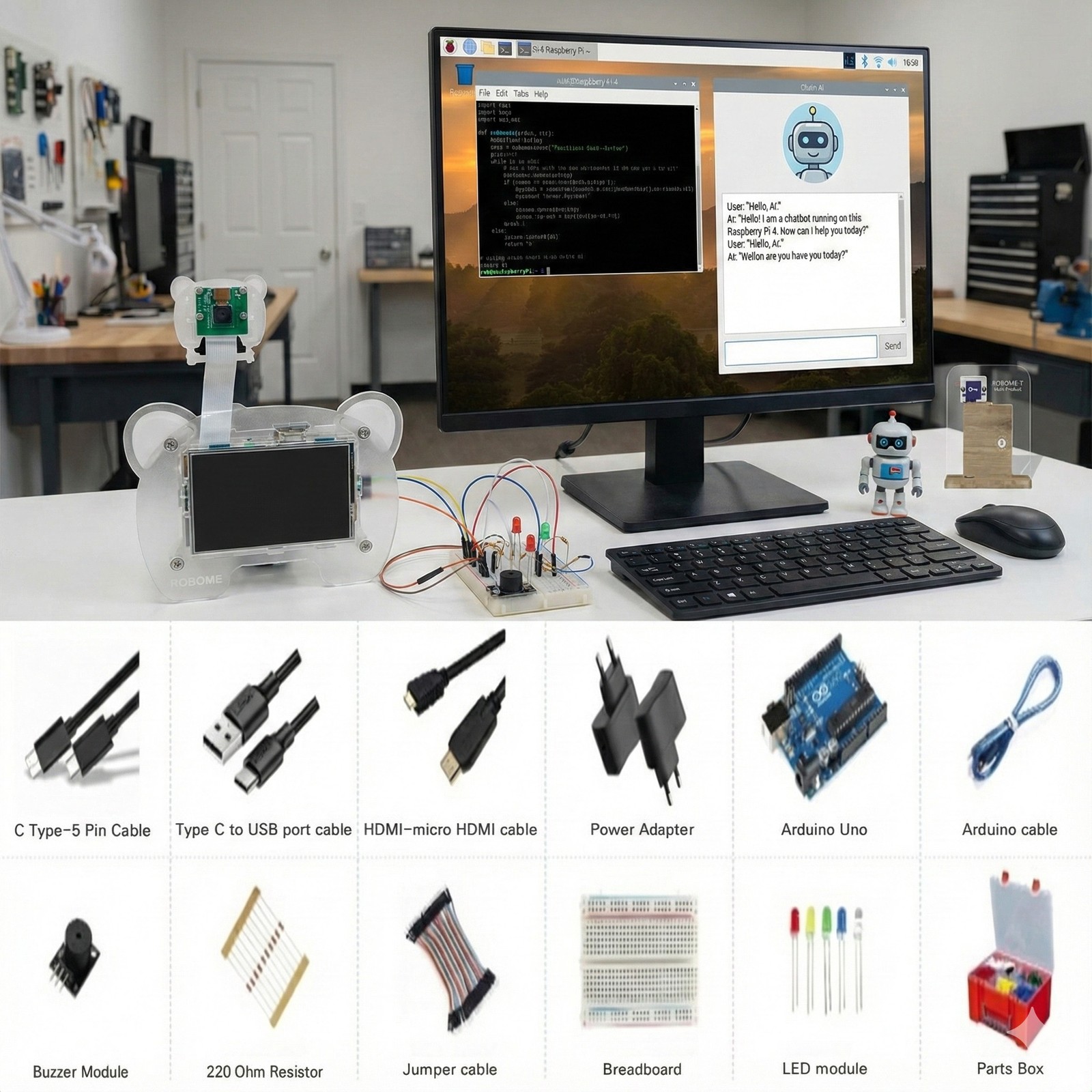 Included Physical AI IoT Hardware Kit